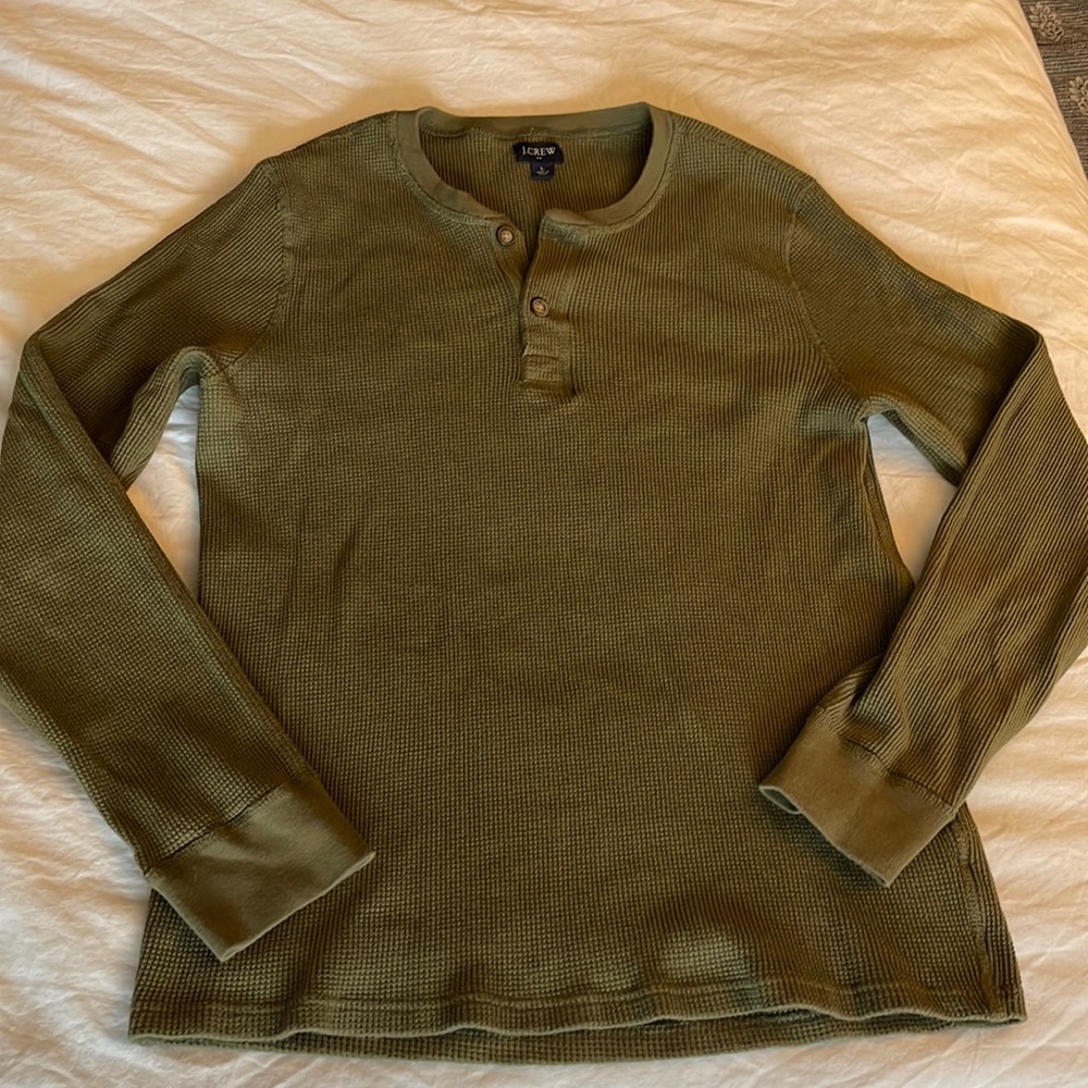 *J. CREW* 100% Cotton Henley